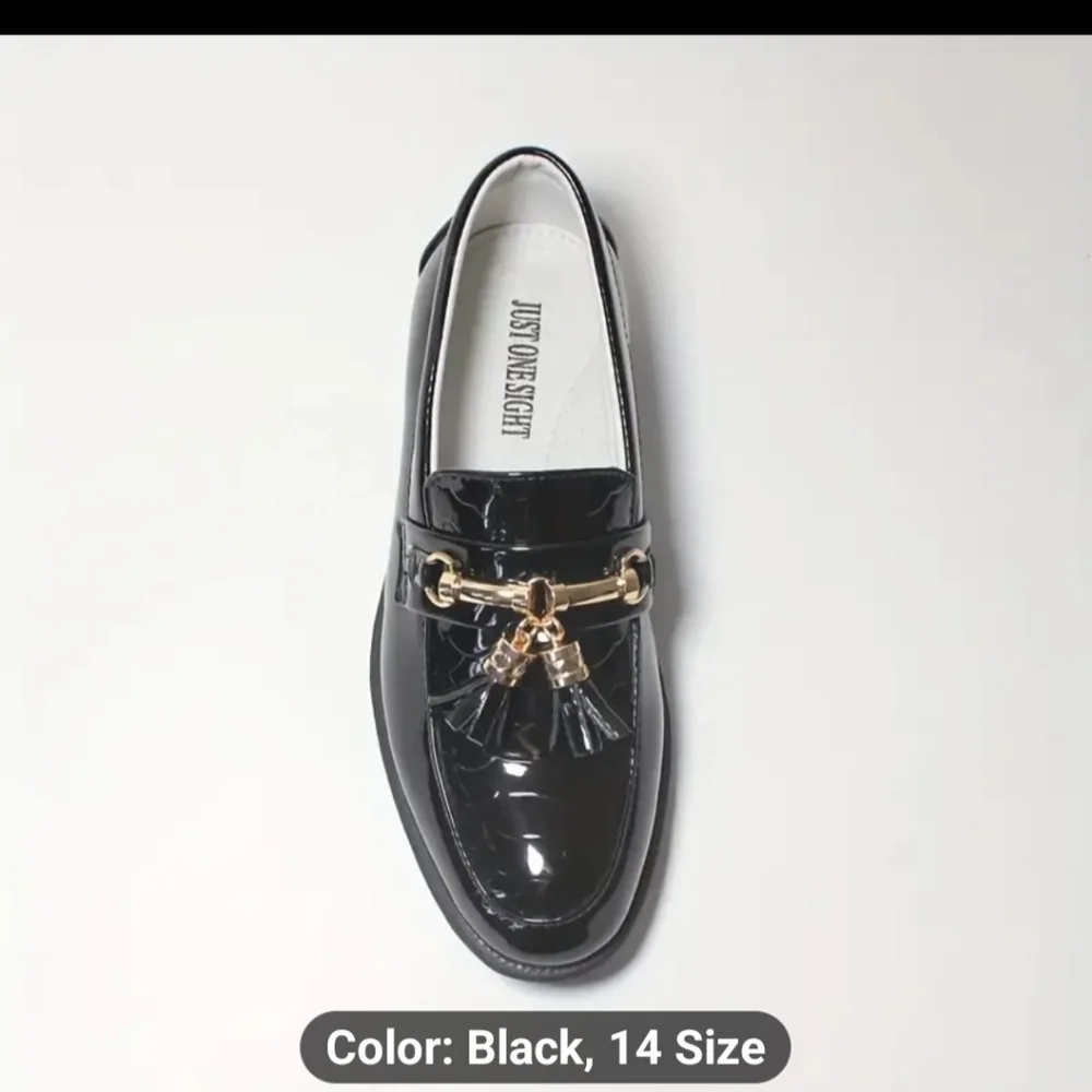 NEW CHILD/BOYS STYLISH SLIP ON DRESS SHOES LOAFERS SIZE 13 And 14